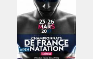 Résultats championnats de France Master à Dunkerque du 23 au 26 Mars 2017