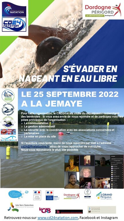 Eau Libre: réunion Comité d'organisation animation des boucles de la Jemaye du 25 septembre 2022