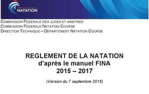 Nouveau Réglement FINA 2015 - 2017