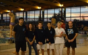 Records départementaux (LM Rousselot et M Escande du CNB) et meilleurs performances Départementales (LM Rousselot du CNB et A Dujarric de l'ACAP)  lors des championnats de France N2 Bassin de 25m à St Yriex les 18, 19 et 20 décembre 2015