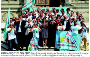 Message de Germinal Peiro, Président du Conseil Départemental sur  le 24 soutient Paris 2014 