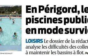 Les piscines publiques, ces puits sans fond, article Su-Ouest du 4 Avril 2018. Communiqué du CND24 et LNNA transmis à la presse