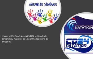 CND24: Assemblée Générale Ordinaire le 27/01/2019