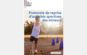 Ministère des Sports Protocole sanitaire reprise sport mineurs du 28 11 2020