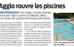 Grand Périgueux: L'agglo rouvre les piscines