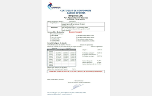 Certification piscine AQUALUD Bergerac