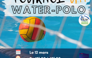 📢 Tournoi U11 de water-polo le 12 mars 