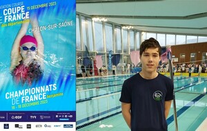 Lucas van Oort de l'ACAP en route pour les France Benjamins à Chalon sur Saône ce week end du 16 au 18 décembre 2023