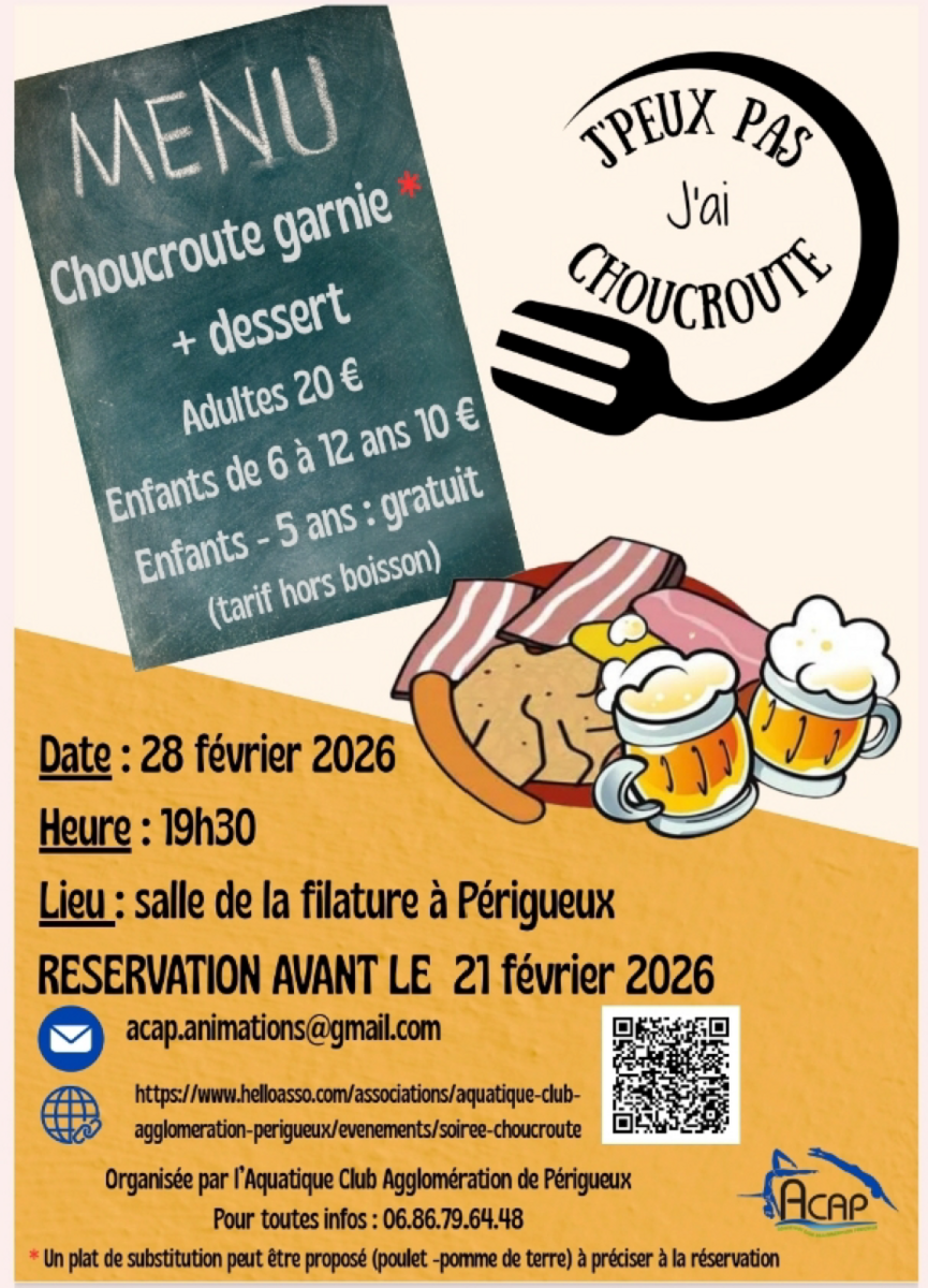 Choucroute garnie à l'ACAP