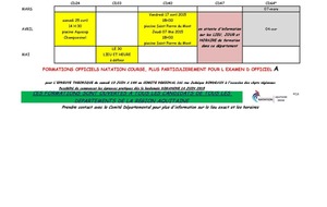 Formation Officiel A et Officiel B