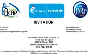 Nuit de l'eau 2017 à Périgueux: ACAP Programme de la soirée
