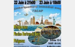 Gala annuel de natation artistique du club : RDV les 22 et 23 juin 2018 piscine Bertran de Born pour un tour du monde aquatique