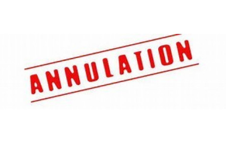 Annulation Championnat de Dordogne les 24 et 25 Novembre 2018