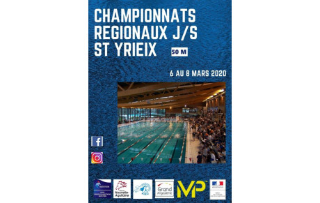 Championnats Régionaux Juniors/Seniors à St Yrieix (6 au 8 mars 2020)