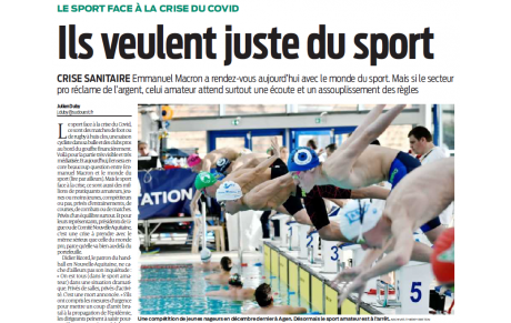 Article SO: Ils veulent juste du sport