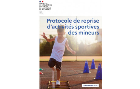 Ministère des Sports Protocole sanitaire reprise sport mineurs du 28 11 2020