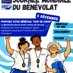 Journée mondiale du bénévolat : 5 décembre : mettons nos bénévoles à l’honneur !